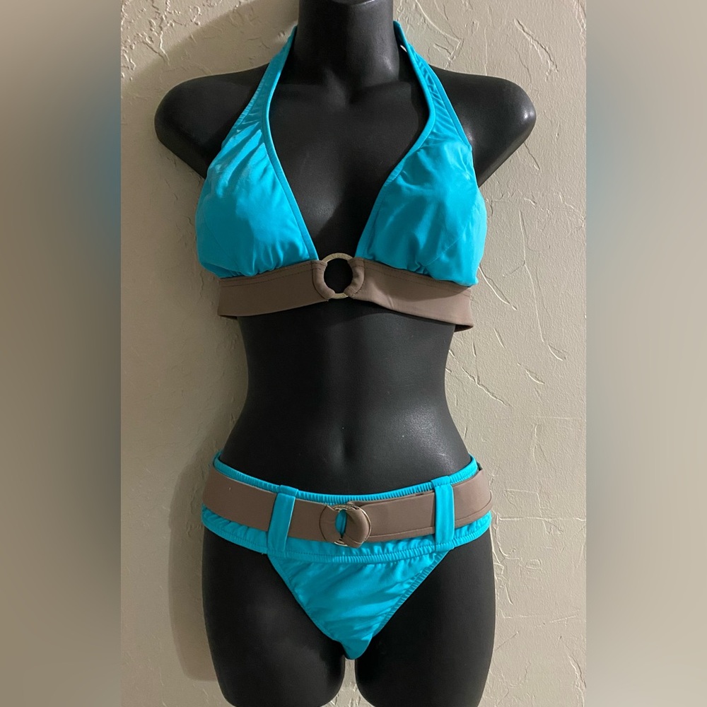 VENUS Blue and Brown Classic Bikini